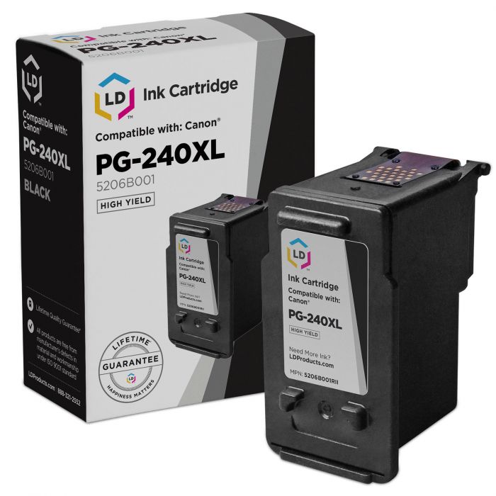 2pk Black Ink Cartridges for Canon PG-240XL PG240XL PIXMA MG3222 MG3520 MG3522 