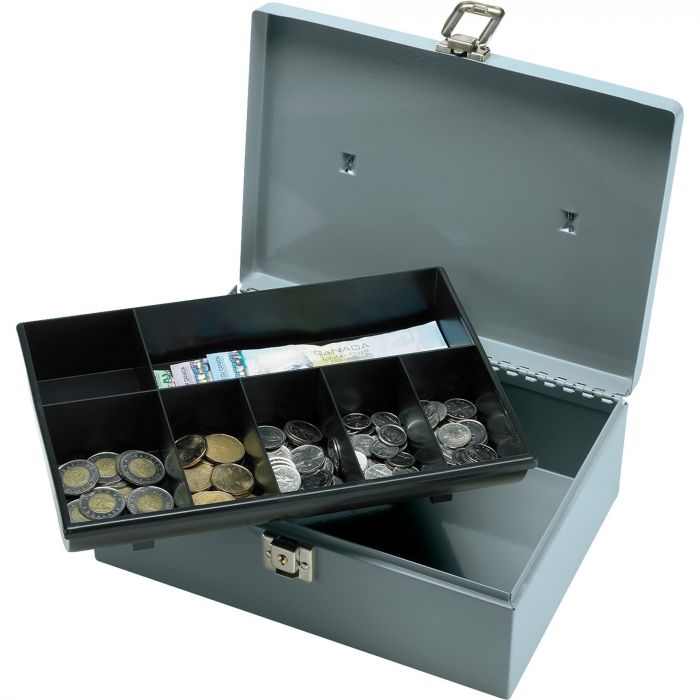 Sparco All-Steel Cash Box with Latch Lock 15501 