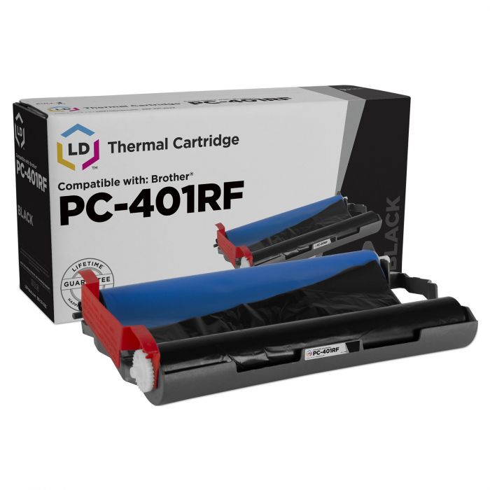 LD Brother PC401 Compatible Fax Cartridge With Roll for sale online 