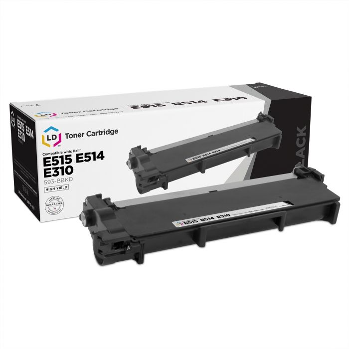 4 Black Uniwork Compatible Toner Cartridge Replacement for Dell E310dw P7RMX PVTHG 593-BBKD E310 E514 E515 use for E310DW E515DW E514DW E515DN Printer Tray 