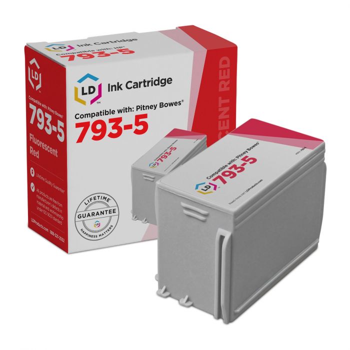Pitney Bowes 793-5 Red Ink Cartridge for sale online 