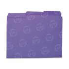 Smead Interior Folder - 100 per box Letter - 8.50" x 11" - Purple