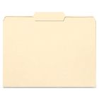 Smead Top Tab File Folder - 8.50" x 11" - 1/3 Tab Cut on Center - Manila - 100 / box