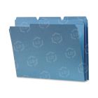 Smead Top Tab File Folder - 100 per box Letter - 8.50" x 11" - Blue