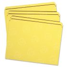Smead Colored File Folder - 100 per box Letter - 0.75" Expansion - 11 pt. - Yellow