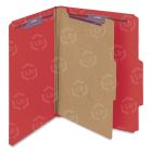 Smead SafeSHIELD Colored Classification Folder - 8.5" x 11" - Red
