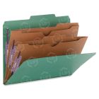 Smead SafeSHIELD Classification Folder with Pocket Divider - 8.50" x 11" - Tyvek - Green