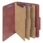 Smead SafeSHIELD Colored Classification Folder - 8.50" x 11" - 0.35" - Tyvek - Red