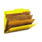 Smead SafeSHIELD Top Tab Classification Folder - 8.50" x 11" - Yellow