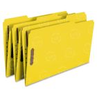 Smead Colored Top Tab Fastener File Folder - 50 per box Legal - Yellow