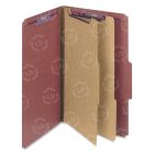 Smead SafeSHIELD Colored Classification Folder - 8.50" x 14" - Pressboard, Tyvek - Red