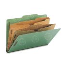 Smead SafeSHIELD Classification Folder with Pocket Divider - 8.50" x 14" - Green
