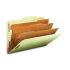 Smead SafeSHIELD Colored Classification Folder - 8.50" x 14" - Gray, Green