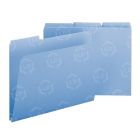 Smead Colored Pressboard Folder - 8.50" x 11" - Blue