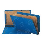 Smead End Tab Classification Folder - 10 per box - 8.50" x 14" - Dark Blue