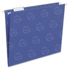 Smead Letter Size Hanging File Folder - 8.50" x 11" - Navy Blue
