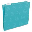 Smead Colored Hanging Folder - 25 per box Letter - 8.50" x 11" - Teal, Blue