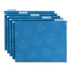Smead Colored Hanging Folder - 25 per box Legal - 8.50" x 14" - 1/5 Tab Cut - Blue