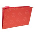 Smead Colored Hanging Folder - 25 per box Legal - 8.50" x 14" - 1/5 Tab Cut - Red