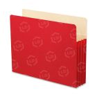 Smead TUFF Pocket Colored Top Tab File Pocket Letter - Tyvek - Red