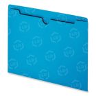 Smead Top-tab Color-coded File Jackets - 100 per box Letter - 8.50" x 11" - 11 pt. - Blue