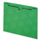 Smead Top-tab Color-coded File Jackets - 100 per box Letter - 8.50" x 11" - 11 pt. - Green
