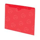 Smead Top-tab Color-coded File Jackets - 100 per box Letter - 8.50" x 11" - 11 pt. - Red