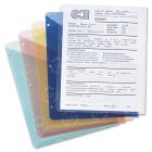 Smead Poly Translucent Slash Jacket - 5 per pack 9.25" x 11.25" - 3 x Holes - Poly - 5 / Pack - Assorted