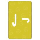 Smead AlphaZ ACCS Color Coded Alphabetic Label 1" Width x 1.62" Length - Yellow