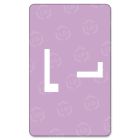 Smead AlphaZ ACCS Color Coded Alphabetic Label 1" Width x 1.62" Length - Lavender