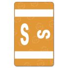 Smead AlphaZ ACCS Color Coded Alphabetic Label - 1" Width x 1.62" Length - Orange