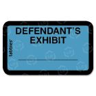 Tabbies Tabbies Defendant's Exhibit Legal File Labels - 252 per pack - Blue