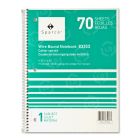 Sparco Quality Wirebound 1-Subject Notebook - 70 Sheet - 16.00 lb - College Ruled - 8" x 10.50"