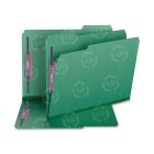 Smead Colored Pressboard Fastener Folder - 8.50" x 11" - Green