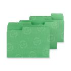 Smead SuperTab Oversized Tab Folder - 100 per box Letter - 8.50" x 11" - Green