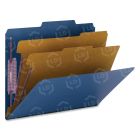 Smead PressGuard Classification Folder - 8.50" x 11" - Dark Blue