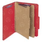 Smead PressGuard Classification Folder - 8.50" x 11" - Bright Red