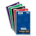 Tops 3-Subject Notebook - 150 Sheet - College Ruled - 9.50" x 6"