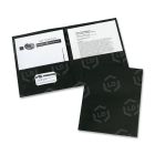 Avery Two Pocket Folder - 25 per box Letter - 8.50" x 11" - Black