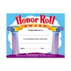 Trend Honor Roll Award Certificate - 30 per pack