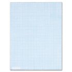 Tops 8 Square/Inch Quadrille Pads - 50 Sheet - 20.00 lb - Quad Ruled - Letter - 8.50" x 11"