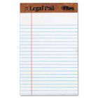 Tops The Legal Pad Ruled Perforated - 12 per dozen - Jr.Legal - 5" x 8" - White