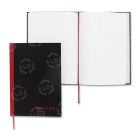 John Dickinson Black n' Red Recycled Casebound Notebook - 96 Sheet - Ruled - 5.88" x 8.25"