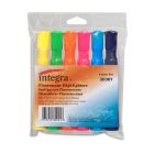 Integra Chisel Tip Desk Assorted Highlighters - 6 Pack
