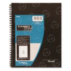 MeadWestvaco Legal Rule Business Notebook - 80 Sheet - 20.00 lb - 6.62" x 9.50" - Black Paper