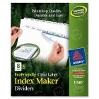 Avery Eco-friendly Index Divider - 40 per pack