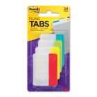 Post-it Durable File Tab - 24 per pack Write-on - 24 / Pack - Aqua, Lime, Yellow, Red Tab