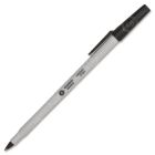 Business Source Ballpoint Stick Pen, Black - 12 Pack