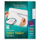 Avery Index Maker Copier Clear Label Divider - 5 per pack