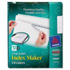 Avery Index Maker Clear Label Divider - 60 per pack